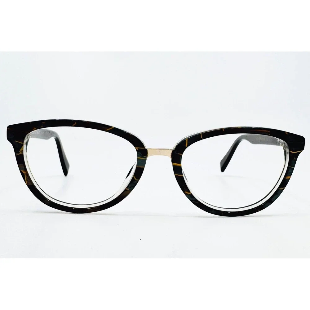 Seraphin Eyeglasses Womens Brown Tortoise Cat Eye Belvedere 8210 51
